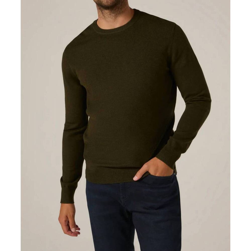 NEW 7DIAMONDS alcott crewneck sweater in olive